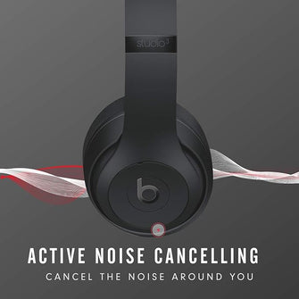 Beats Studio3 Wireless Noise Cancelling Over-Ear Headphones - Apple W1 Headphone Chip, Class 1 Bluetooth, Active Noise Cancelling, 22 Hours Of Listening Time - Matte Black - 3