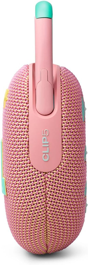 JBL Clip 5 Ultra-Portable Bluetooth Speaker with Integrated Carabiner, Big JBL Pro Sound, PlaytimeBoost, Waterproof Design and 12-Hour Playtime, Pink - 6