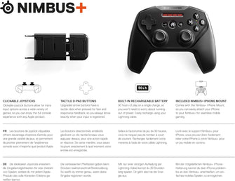 SteelSeries Nimbus+ Wireless Gaming Controller for iPhone - 8