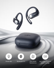 SHOKZ OpenFit Air Open-Ear Headphones, True Wireless Bluetooth Earphones with Mic, Fast Charging, 28h Playtime, IP54 Waterproof for Workout - Black  - 2