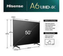 Hisense 50 Inch 50A6NTUK Smart 4K UHD HDR LED Freely TV - 2