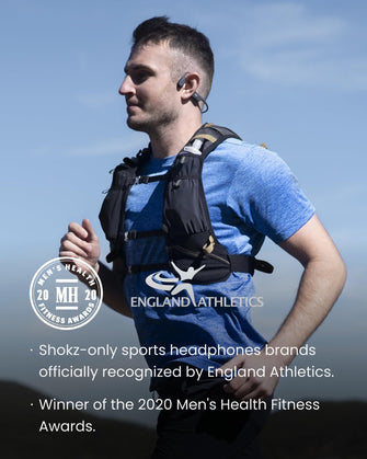 SHOKZ OpenRun SE Wireless Bone Conduction Headphones, [England Athletics Recommended] Open-Ear Bluetooth Earphones with Mic, Waterproof Sports Headset with 8H Playtime for Running Workout, Comet Grey  - 5