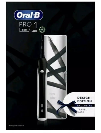 Oral-B Pro 1 680 Design Edition Rechargeable Electric Toothbrush - Black - 2