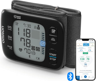 OMRON RS7 Wrist Blood Pressure Monitor Clinically Validated, Portable & Smart (Box Damage) - 1