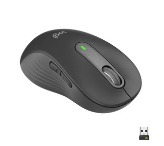 Logitech Signature M650 L Left Wireless Mouse - For Large Sized Left Hands, 2-Year Battery, Silent Clicks, Customisable Side Buttons, Bluetooth, for PC/Mac/Multi-Device/Chromebook - Grey - 1