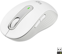 Logitech Signature M650 Wireless Mouse - For Small to Medium Sized Hands, 2-Year Battery, Silent Clicks, Customisable Side Buttons, Bluetooth, for PC/Mac/Multi-Device/Chromebook - Offwhite - 1