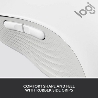 Logitech Signature M650 Wireless Mouse - For Small to Medium Sized Hands, 2-Year Battery, Silent Clicks, Customisable Side Buttons, Bluetooth, for PC/Mac/Multi-Device/Chromebook - Offwhite - 8