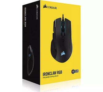 CORSAIR IRONCLAW RGB Wired FPS/MOBA Gaming Mouse – 18,000 DPI – 7 Programmable Buttons – Designed for Large Hands – iCUE Compatible – PC, Mac, PS5, PS4, Xbox – Black - 4