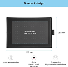 WACOM One By Wacom CTL-672-N 10.9” Graphics Tablet - 3