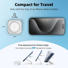 Charging Station, AC Island 5 in 1 Wireless Charging Station for iPhone 16 Pro/16/15/14/13/12, Mag-Safe Charger, Fast Wireless Charging Stand for Airpods, Apple Watch Series 10 - (White)  - 5