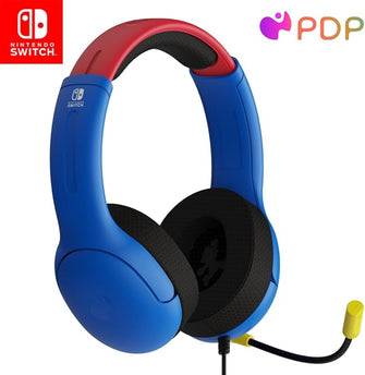 PDP Gaming AIRLITE Stereo Headset with Mic for Nintendo Switch - PC, iPad, Mac, Laptop Compatible - MARIO - 1