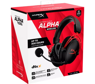 HYPERX Cloud Alpha Wireless Gaming Headset - Black & Red - 9