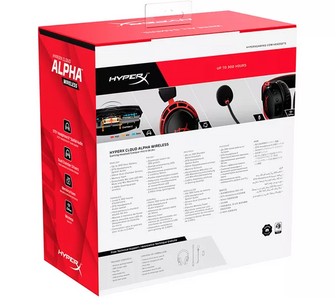 HYPERX Cloud Alpha Wireless Gaming Headset - Black & Red - 10