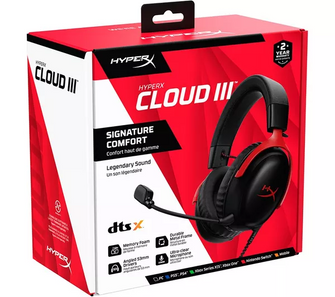 HYPERX Cloud III Wired Gaming Headset Black & Red - 9