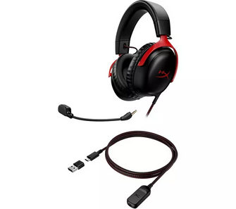 HYPERX Cloud III Wired Gaming Headset Black & Red - 8