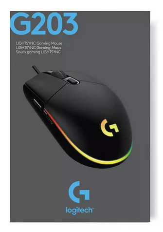 Logitech G203 Wired Gaming Mouse - Black - 10