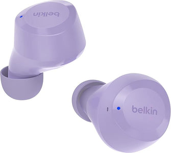 Belkin SoundForm Bolt True Wireless Earbuds, Wireless earphones with mic for iPhone, Galaxy and more - Lavender - 1
