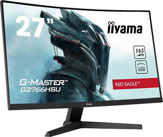 iiyama G-Master Curved 1500R 27 Inch VA LCD, 2 x HDMI, 1 x DisplayPort, USB x 2, 2 x 2W Speaker G2766HSU-B1 - 3