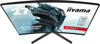 iiyama G-Master Curved 1500R 27 Inch VA LCD, 2 x HDMI, 1 x DisplayPort, USB x 2, 2 x 2W Speaker G2766HSU-B1 - 6