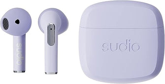 Sudio N2 True Wireless Earbuds – Open-Ear, Bluetooth, 30H Battery, Mic, IPX4, Multipoint, USB-C & Wireless Charging - Purple Haze - 1