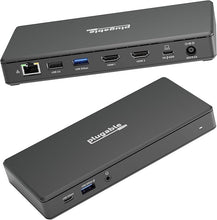 Plugable USB-C Docking Station (UD-MSTH2) – Dual 4K HDMI, Power Delivery, USB, Ethernet, Audio, Driverless