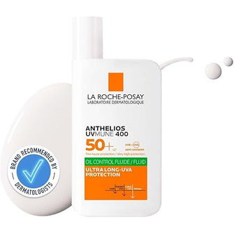 La Roche-Posay Anthelios UVMune 400 Oil Control Invisible Fluid SPF50+ – Sunscreen for Oily, Blemish-Prone Skin