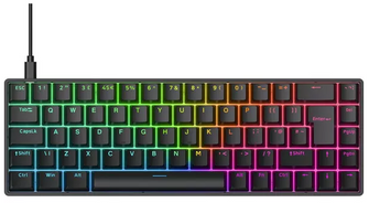 NOS C800 Mini Magnetic 65 RGB Gaming Keyboard - Black