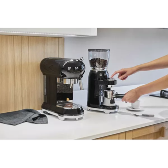 SMEG CGF01BLUK Electric Coffee Grinder – Black