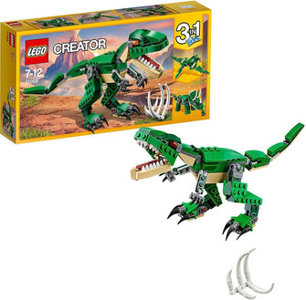 LEGO 31058 Creator Mighty Dinosaurs Toy - 3-in-1 Model, T. rex, Triceratops & Pterodactyl Dinosaur Figures, Gifts for 7-12 Year Old Boys & Girls