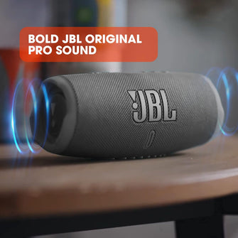 JBL Charge 5 Portable Bluetooth Speaker – Deep Bass, IP67 Waterproof & Dustproof, 20 Hours Playtime, Built-In Powerbank, Black