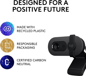 Buy Logitech,Logitech Brio 100 Full HD Webcam for Meetings and Streaming, Auto-Light Balance, Built-In Mic, Privacy Shutter, USB-A, for Microsoft Teams, Google Meet, Zoom and More - Graphite - Gadcet UK | UK | London | Scotland | Wales| Near Me | Cheap | Pay In 3 | Web Camera