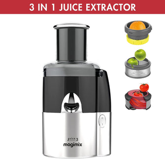 Magimix Juice Expert 3 – Juice, Smoothie & Plant-Based Milk Maker Machine, Easy to Maintain, Satin/Black (Model: 18082)