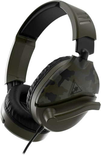 Turtle Beach Recon 70 Camo Green Gaming Headset - Compatible with Xbox Series X|S, Xbox One, PS5, PS4, Nintendo Switch & PC