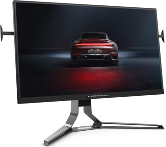 AOC AGON Porsche Design PD32M – 32-Inch 4K UHD Monitor, 144Hz, IPS, 1ms GTG, Light FX, Mini LED UHD, HDR 1400, HDMI 2.1, USB-C 3.2, DP 1.4