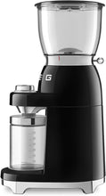 Buy Smeg,Smeg CGF01BLUK Coffee Grinder, Aluminium Construction, 50's Retro Style, 8 Programme Settings and 3 Grinding Grades, Black - Gadcet UK | UK | London | Scotland | Wales| Near Me | Cheap | Pay In 3 | Small Kitchen Appliances