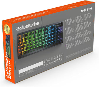 Buy SteelSeries,SteelSeries Apex 3 TKL Wired Gaming Keyboard - Black - Gadcet UK | UK | London | Scotland | Wales| Ireland | Near Me | Cheap | Pay In 3 | Keyboards
