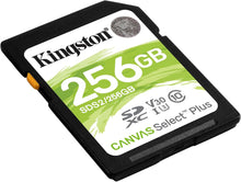 Kingston Canvas Select Plus 256GB SDXC Card - V30, UHS-I U3, Class 10, Video Class for 4K Recording