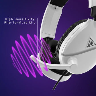 Turtle Beach Recon 70 White Gaming Headset | Multiplatform for Xbox, PS5, Switch, PC & Mobile