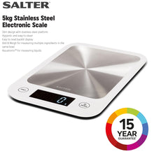 Salter 1105 SSWHDR Stainless Steel Electronic Scale - 5kg Capacity