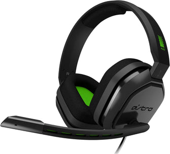 ASTRO Gaming A10 Wired Gaming Headphones with Microphone - Light & Durable, ASTRO Audio, Dolby Atmos, 3.5mm Jack, Compatible with PC, Mac, Xbox One, PS4, Mobile - Black/Green