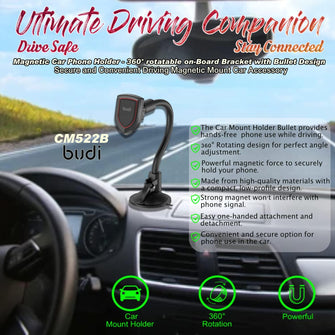 Buy Budi,Budi Phone Holder for Cars, Strong Suction Car Phone Holder for Dashboard / Windscreen / Universal Mobile Phone Holder for Car, 360 Degree Rotation Car Phone Mount for iPhone Samsung Oneplus etc. - Gadcet UK | UK | London | Scotland | Wales| Ireland | Near Me | Cheap | Pay In 3 | Mobile Phone Stands