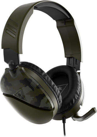 Turtle Beach Recon 70 Camo Green Gaming Headset - Compatible with Xbox Series X|S, Xbox One, PS5, PS4, Nintendo Switch & PC