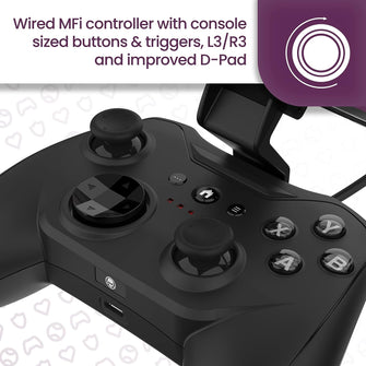 Buy ROTOR,Rotor Riot Mfi Certified Gamepad Controller for iOS iPhone – Wired with Menu & Option Buttons - Gadcet UK | UK | London | Scotland | Wales| Ireland | Near Me | Cheap | Pay In 3 | Electronics