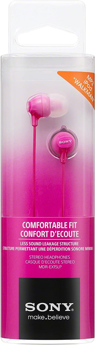 Buy Sony,Sony MDR-EX15LP In-Ear Headphones - Pink - Gadcet UK | UK | London | Scotland | Wales| Ireland | Near Me | Cheap | Pay In 3 | Headphones & Headsets