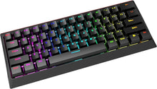 MARVO KG962 Mechanical Gaming Keyboard – 60% Compact Design, Rainbow Backlit, Full Anti-Ghosting, N-Key Rollover, Red Switches, UK Layout