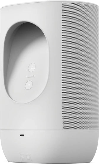 SONOS Move Portable Wireless Multi-room Speaker with Google Assistant & Amazon Alexa - Lunar  White