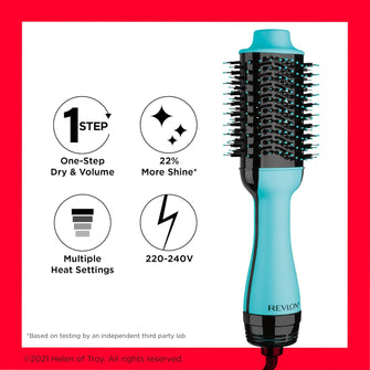 Revlon One-Step Hair Dryer & Volumiser - Mint Edition | 2-in-1 Ionic & Ceramic Styling Tool for Mid to Long Hair