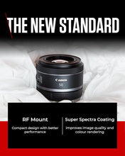 Canon RF 50mm F1.8 STM Lens - Compact, Lightweight, Fast Aperture - For EOS R Series Cameras, Black