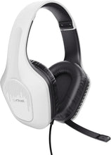 Trust Gaming GXT 418W Rayne Lightweight Gaming Headset - 3.5mm Jack, 50mm Drivers, Foldaway Microphone, Over-Ear, 2m Cable, PC, Xbox, PS4, PS5, Switch, Mobile - White