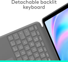 Logitech Combo Touch Keyboard Case for iPad Air 13" (M2, 2024) - Detachable Backlit Keyboard, Kickstand, QWERTY UK Layout - Grey - 3